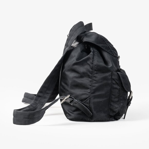Prada Saffiano-Trimmed Tessuto Backpack - Picture 3 of 16
